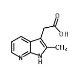 CAS#: 7546-50-1, (2-Methyl-1H-pyrrolo[2,3-b]pyridin-3-yl)acetic acid