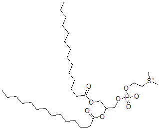 CAS 登录号:75479-76-4, 2-二甲基锍2,3-二(十四碳酰氧基)丙基磷酸乙酯盐