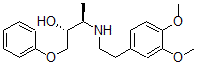 CAS 登录号：75491-97-3， (2R,3R)-3-[2-(3,4-二甲氧基苯基)乙基氨基]-1-(苯氧基)丁烷-2-醇