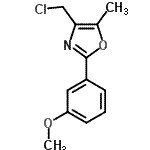 CAS#: 755030-85-4, 4-(Chloromethyl)-2-(3-methoxyphenyl)-5-methyl-1,3-oxazole