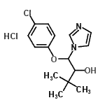 CAS 登录号：75536-36-6， 1-(4-氯苯氧基)-1-(1H-咪唑-1-基)-3,3-二甲基-2-丁醇盐酸盐(1:1)