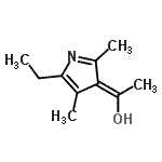 CAS#: 755693-98-2, (1E)-1-(5-Ethyl-2,4-dimethyl-3H-pyrrol-3-ylidene)ethanol