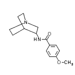 CAS 登录号：755709-80-9， N-(1-氮杂双环[2.2.2]辛-3-基)-4-甲氧基苯甲酰胺