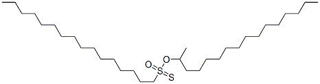 CAS 登录号:7559-44-6, 1-十六烷硫代磺酸S-十六烷基酯