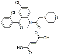 CAS#: 75616-00-1, But-2-Enedioic Acid; N-[4-Chloro-2-(2-Chlorobenzoyl)Phenyl]-N-Methyl-2-Morpholin-4-Ylacetamide