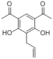 CAS 登录号：75631-42-4， 1-(5-乙酰基-3-烯丙基-2,4-二羟基苯基)乙烷-1-酮