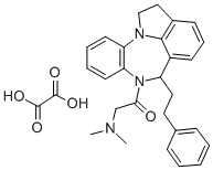 CAS#: 75643-16-2, 1,2,6,7-Tetrahydro-7-((Dimethylamino)Acetyl)-6-(2-Phenylethyl)-Benzo(b)Pyrrolo(3,2,1-jk)(1,4)Benzodiazepine Ethanedioate (1:1)
