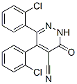 CAS 登录号：75643-44-6， 5,6-二(2-氯苯基)-2,3-二氢-3-氧代-4-哒嗪甲腈