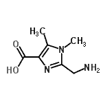 CAS#: 756476-79-6, 2-(Aminomethyl)-1,5-dimethyl-1H-imidazole-4-carboxylic acid