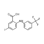 CAS#: 756477-21-1, 5-Iodo-2-{[3-(trifluoromethyl)phenyl]amino}benzoic acid