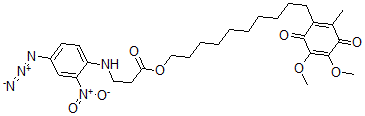 CAS 登录号：75656-28-9， 2,3-二甲氧基-5-甲基-6-(10-(4-(叠氮基-2-硝基苯胺基丙酰氧基))癸基)-1,4-苯醌
