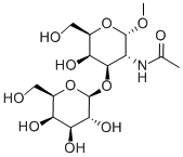 CAS 登录号：75669-79-3， 甲基 2-乙酰氨基-2-脱氧-3-O-(beta-D-吡喃半乳糖基)-alpha-D-吡喃半乳糖苷