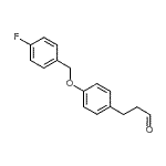 CAS 登录号：75677-06-4， 3-{4-[(4-氟苄基)氧基]苯基}丙醛