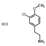 CAS#: 7569-60-0, 2-(3-Chloro-4-methoxyphenyl)ethanamine hydrochloride (1:1)
