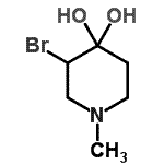 CAS#: 757161-01-6, 3-Bromo-1-methyl-4,4-piperidinediol