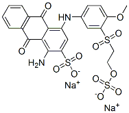 CAS#: 75722-29-1, Disodium 1-Amino-4-[[4-Methoxy-3-(2-Sulfonatooxyethylsulfonyl)Phenyl]Amino]-9,10-Dioxoanthracene-2-Sulfonate