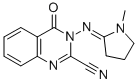 CAS#: 75723-04-5, 3-[(1-Methylpyrrolidin-2-Ylidene)Amino]-4-Oxoquinazoline-2-Carbonitrile