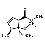 CAS#: 757231-60-0, Methyl (1R,4S)-5,5-dimethoxy-4-methyl-2-cyclopentene-1-carboxylate