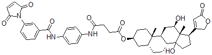 CAS#: 75804-34-1, [(3S,5R,8R,9S,10S,12R,13S,17R)-12,14-Dihydroxy-10,13-Dimethyl-17-(5-Oxo-2H-Furan-3-Yl)-1,2,3,4,5,6,7,8,9,11,12,15,16,17-Tetradecahydrocyclopenta[a]Phenanthren-3-Yl] 4-[[4-[[3-(2,5-Dioxopyrrol-1-Yl)Benzoyl]Amino]Phenyl]Amino]-4-Oxobutanoate