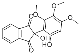 CAS 登录号：75840-19-6， 2-羟基-2-(6-羟基-2,3,4-三甲氧基苯基)茚-1,3-二酮