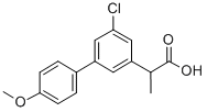CAS 登录号：75852-58-3， 2-[3-氯-5-(4-甲氧基苯基)苯基]丙酸