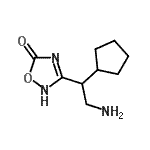 CAS#: 758697-30-2, 3-(2-Amino-1-cyclopentylethyl)-1,2,4-oxadiazol-5(2H)-one