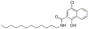 CAS 登录号：7588-27-4， 4-氯-N-十二烷基-1-羟基萘-2-甲酰胺