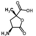 CAS 登录号：759457-84-6， (2R,4S)-4-氨基-2-甲基-5-氧代四氢-2-呋喃羧酸