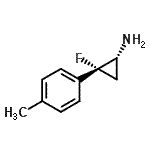CAS 登录号：759458-21-4， (1R,2R)-2-氟-2-(4-甲基苯基)环丙胺