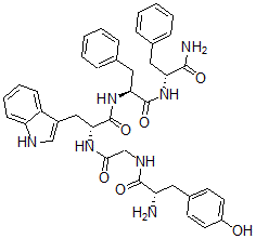 CAS#: 75974-80-0, L-tyrosylglycyl-D-tryptophyl-L-phenylalanyl-D-Phenylalaninamide