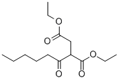 CAS 登录号：7598-33-6， 2-(1-氧代己基)-丁二酸二乙酯