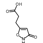 CAS 登录号：75989-19-4， 3-(3-羟基-1,2-恶唑-5-基)丙酸