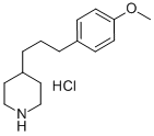 CAS 登录号：75999-98-3， 4-[3-(4-甲氧基苯基)丙基]哌啶盐酸盐