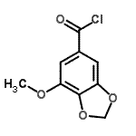 CAS#: 76015-47-9, 7-Methoxy-1,3-benzodioxole-5-carbonyl chloride