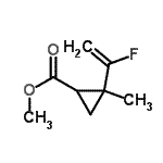 CAS#: 760179-40-6, Methyl 2-(1-fluorovinyl)-2-methylcyclopropanecarboxylate