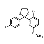 CAS#: 760192-89-0, 2-(2-Bromo-5-methoxyphenyl)-2-(4-fluorophenyl)-1,3-dioxolane