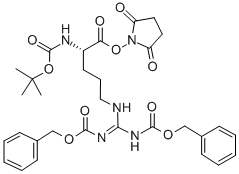 CAS 登录号：76052-29-4， 叔丁氧羰基-精氨酰(Z)2-琥珀酰亚胺