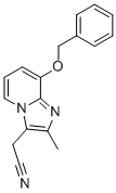 CAS 登录号：76081-98-6， 2-甲基-8-(苯基甲氧基)咪唑并[1,2-a]吡啶-3-乙腈