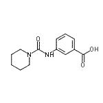 CAS#: 760964-32-7, 3-[(1-Piperidinylcarbonyl)amino]benzoic acid