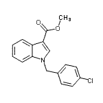 CAS 登录号：761402-59-9， 甲基1-(4-氯苄基)-1H-吲哚-3-羧酸酯