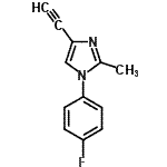 CAS 登录号：761426-56-6， 4-乙炔基-1-(4-氟苯基)-2-甲基-1H-咪唑