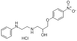 CAS#: 76210-96-3, 1-(2-Anilinoethylamino)-3-(4-Nitrophenoxy)Propan-2-Ol Hydrochloride