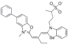 CAS#: 76213-48-4, 4-[2-[(E)-2-[(Z)-(3-Methyl-5-Phenyl-1,3-Benzoxazol-2-Ylidene)Methyl]But-1-Enyl]-1,3-Benzoselenazol-3-Ium-3-Yl]Butane-2-Sulfonate