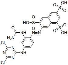 CAS#: 76213-76-8, 7-[2-(Carbamoylamino)-4-[(4,6-Dichloro-1,3,5-Triazin-2-Yl)Amino]Phenyl]Diazenylnaphthalene-1,3,6-Trisulfonic Acid