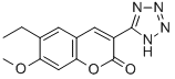CAS 登录号：76239-43-5， 6-乙基-7-甲氧基-3-(2H-四唑-5-基)苯并吡喃-2-酮