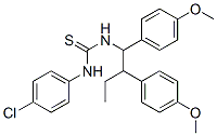 CAS 登录号：76289-20-8， 1-[1,2-二(4-甲氧基苯基)丁基]-3-(4-氯苯基)硫脲