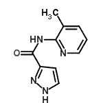 CAS#: 763108-39-0, N-(3-Methyl-2-pyridinyl)-1H-pyrazole-3-carboxamide