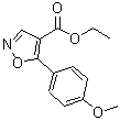 CAS#: 76344-86-0, Ethyl 5-(4-methoxyphenyl)-1,2-oxazole-4-carboxylate