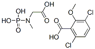 CAS 登录号：76364-42-6， 3,6-二氯-2-甲氧基苯甲酸;2-(膦酰甲基氨基)乙酸