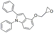 CAS#: 76410-31-6, 4-(Oxiran-2-Ylmethoxy)-1,2-Di(Phenyl)Indole